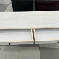 ★リユースのサカイ千葉中央店★  ローテーブル ホワイト H38×D48×W110 クリーニング済み TC4648の画像