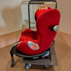 【現地引取のみ】Cybex sirona サイベックス シローナ チャイルドシート 回転式 対面 赤 リクライニング ISO -FIX 分離しませんの画像
