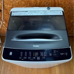 I1701 Haier  ハイアール　5.5kg 2022年　縦型洗濯機　正面傷あり　の画像