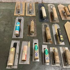 左官ゴテ 27点 まとめ まとめ売り 大容量  大工道具 塗装 補修 DIY プロ用工具 種類豊富 リフォーム 現場 ③ A0416の画像