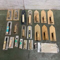 左官ゴテ 27点 まとめ まとめ売り 大容量  大工道具 塗装 補修 DIY プロ用工具 種類豊富 リフォーム 現場 ③ A0416の画像