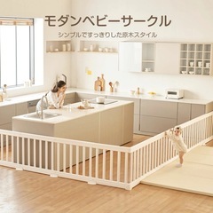 Anuriベビーサークルとマットのセット　120㎝✖️160㎝の画像
