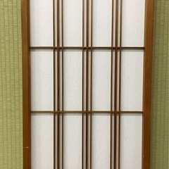 ◆解体予定・昭和レトロのミニ障子（建具）２枚で1000円　アンティークの画像