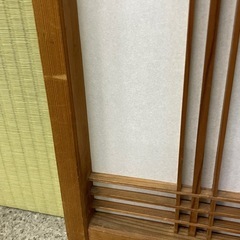 ◆解体予定・昭和レトロのミニ障子（建具）２枚で1000円　アンティークの画像