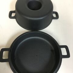 A3979　南部鉄器　タミさんのパン焼器　南部鉄鋳物　直径19cｍ　調理器具の画像