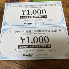 ベルーナ　優待割引券の画像
