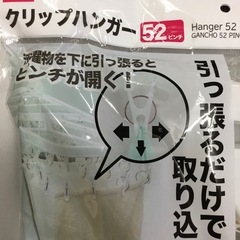 クリップハンガー　ワイヤータイプ　52ピンチ　ダイソーの画像