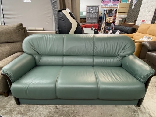 【愛品館 江戸川店 】合皮 3Pソファ
