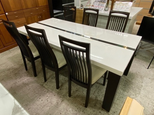 【愛品館 江戸川店 】ダイニングテーブル7点セット SHIGIYAMA（シギヤマ家具）