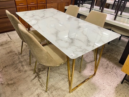 【愛品館 江戸川店 】ダイニングテーブル5点セット Franc franc（フランフラン）