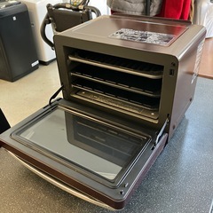 K2509-224 Panasonic スチームオーブンレンジ NE-R3300 2010年製 マホガニーレッド　キズ汚れ有りの画像