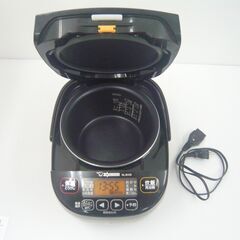 象印 マイコン炊飯ジャー NL-BV05 ブラック 3合炊き 炊飯器 中古 ** 82807の画像