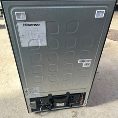 12000円 Hisenseノンフロン冷凍冷蔵庫  品  HR-K91HB  2024年製　01 ブラック　87Lの画像