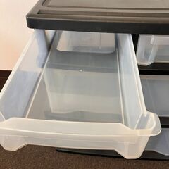 【中古】天馬 TENMA  衣装収納ケース3段＆2段 2個セットの画像