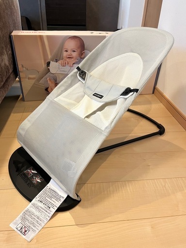 BabyBjörn バウンサー バランスソフト　シルバーホワイト　メッシュ