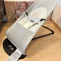 BabyBjörn バウンサー バランスソフト　シルバーホワイト　メッシュの画像