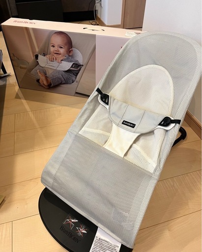 BabyBjörn バウンサー バランスソフト　シルバーホワイト　メッシュ