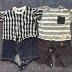 美品！ロンパース  半袖　70-80 美品の画像