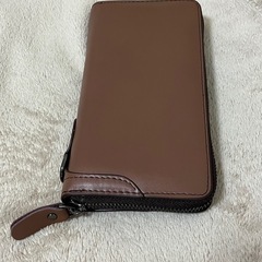 【未使用品】管理番号：G-3-2 　レザーロングウォレット　縦19.5cm 横10cm 厚み２.5cmの画像