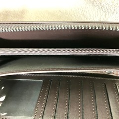 【未使用品】管理番号：G-3-2 　レザーロングウォレット　縦19.5cm 横10cm 厚み２.5cmの画像