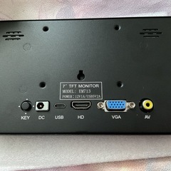 7 インチポータブルディスプレイ IPS 1024x600 ミニモニターの画像