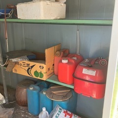 大型物置　ドア故障の画像