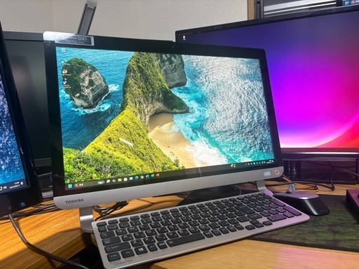 東芝 REGZA 一体型デスクトップパソコン CPU i7-4710MQ メモリ16GB SSD1TB Blu-ray Office2021 タッチパネル BIOSアップデート済み
