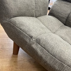 ☆ドリーム荒牧店☆ジモティー割引有☆【クリーニング済】ローソファ　グリーンの画像