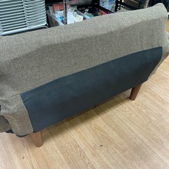 ☆ドリーム荒牧店☆ジモティー割引有☆【クリーニング済】ローソファ　グリーンの画像