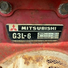 【GO-1158】三菱 MITSUBISHI エンジン G3L-6 発動機 農機具の画像