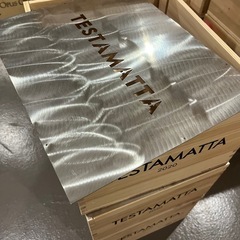 希少！！鉄のふたがついた付いたワイン木箱の画像