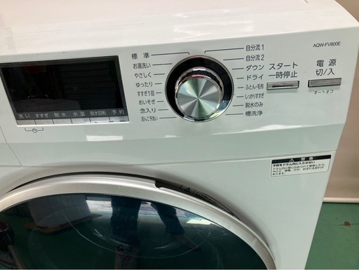 【中古】大阪引取限定¥15,800 アクア8Kドラム洗濯機◎【II137】