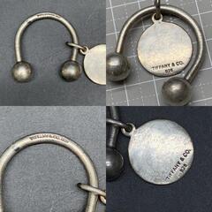 L355　TIFFANY&Co.  キーリング/リターントゥ ラウンド タグTiffany＆Co. キーリング キーホルダー ラウンド プレート タグ シルバー SV925の画像