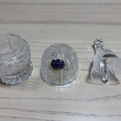 ボヘミアクリスタル（3点セット）の画像