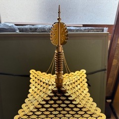 【GO-1130】5円玉 五円玉 五重塔 置物 工芸品の画像
