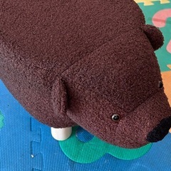 【未使用】アニマルスツール　クマ　動物　椅子　オットマンの画像