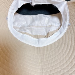 UVカット 帽子 サンバイザー ベージュの画像