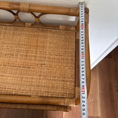 ラタン調 収納  3段 引き出しの画像