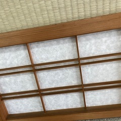 ◆解体予定・昭和レトロの欄間障子（らんましょうじ・建具）小　２枚で1000円　アンティークの画像