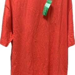 新品タグ付き　ベネトン　tシャツ　半袖　赤　レッド　メンズ　xl LL