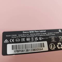 【良品】XP-PEN Deco MW Pen tablet/IT850B/ペンタブレットの画像