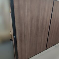 パーテーション　木目調　高さ179cm　幅120cmと幅90cm　価格交渉ありの画像