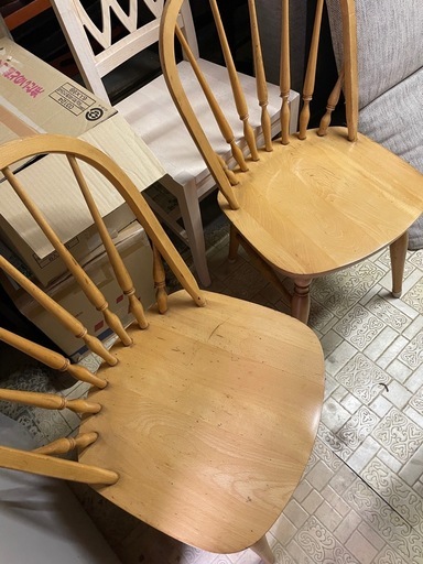 宮城　飛騨家具 チェア 太平WINDS ダイニングチェア　アンティーク 中古 Winds太平 オーク材 ダイニングチェア チャーチチェア 教会