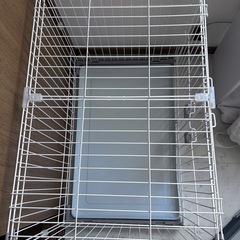 
ケージ　小型犬　ペットゲージ　アイリスオーヤマ　グレージュ　ホワイト　　の画像