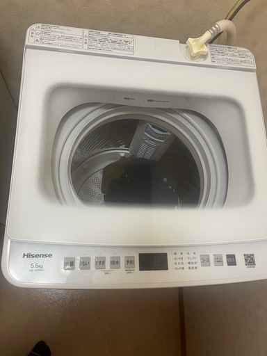 新品　ハイセンス 洗濯機　5.5kg