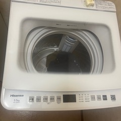 新品　ハイセンス 洗濯機　5.5kgの画像