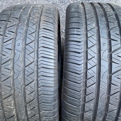 香川発　18インチ　PCD100.5 7.5j ET48 シャレン　タイヤ付きホイールセット プリウス、ウィッシュ、スバル車等　タイヤ　225/40R18 8分山以上　の画像