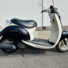 配送無料有　原付　ホンダ　スクーピー　黒色　50cc　　の画像