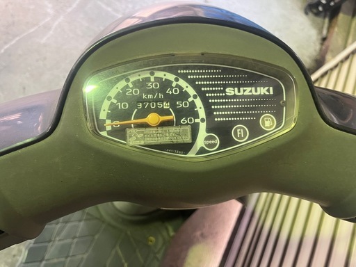 【売約済】美品 実働 BT新品 バリ溝 スズキ CA41A レッツ4  4スト原付 4ストインジェクション スクーター ブラック
