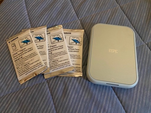 【中古
】Canon iNSPiC PV-223-BL& ZINKフォトペーパーセット